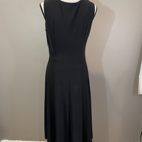 Perceptions Womens Sleeveless Midi Dress w/accent Waistband sz 10 NWOT - Picture 4 of 4